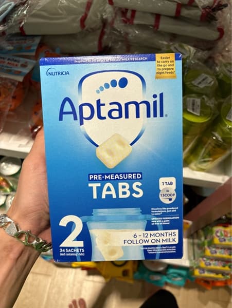Sữa bột Aptamil TABS 552G Dạng Thanh SỐ 2(24thanh/1hop)