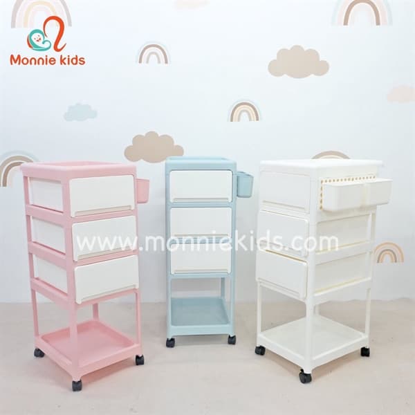 Kệ Nhựa Plastic Storage Monmon Trắng