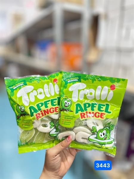 Kẹo dẻo Troll vị táo Trolli Apfelringe 150g