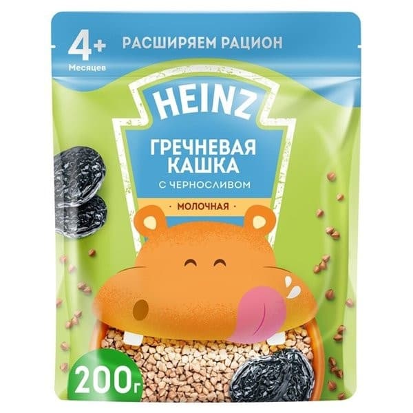 Bột ăn dặm Heinz Nga kiều mạch , mận đen 4m+