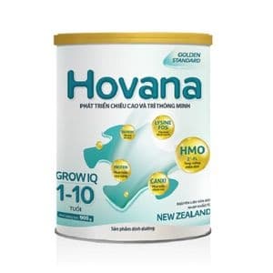 Sữa bột Hovana Grow IQ (1-10 Tuổi) 900g