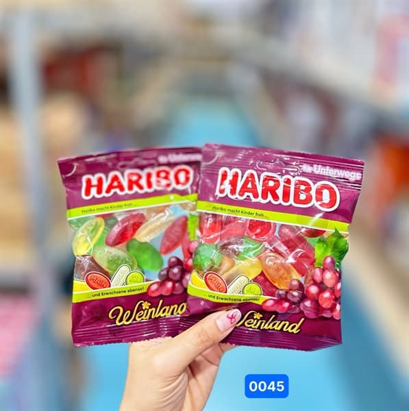 Kẹo dẻo Haribo Weinland Weingummi 100g (30)