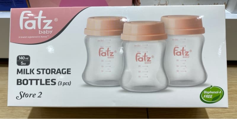 Bộ 3 bình trữ sữa 140ml Store 2_FB0140VN-H