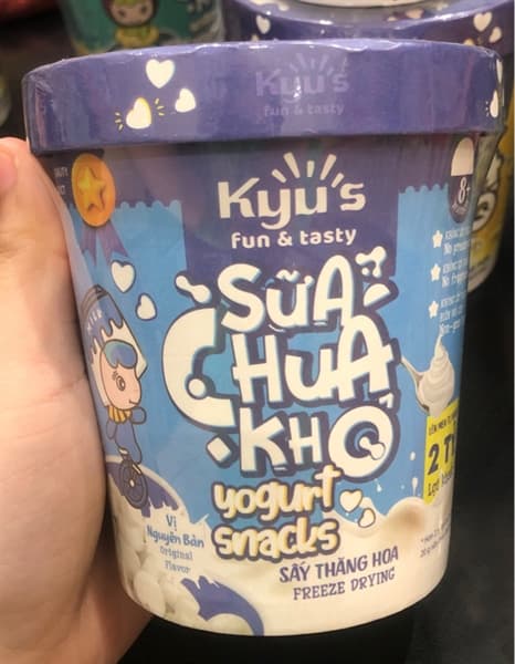 Sữa chua khô sấy thăng hoa 20g - Nguyên bản