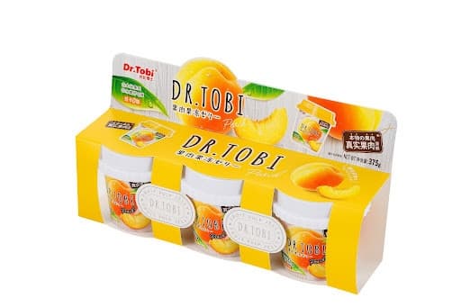 Thạch trái cây cắt lát Dr.Toni 375g -vị đào