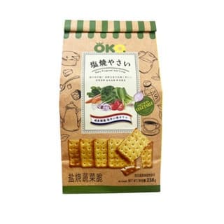 Bánh Quy Phô Mai Mặn Vị Rau Củ OKQ 238GR