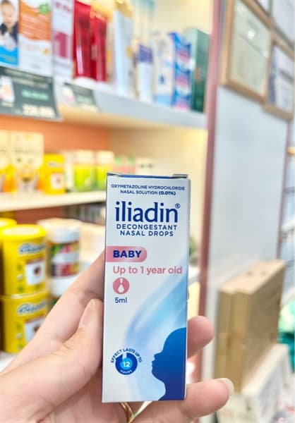 Nhỏ mũi ILiadin 0.01% - Baby (dưới 1y)