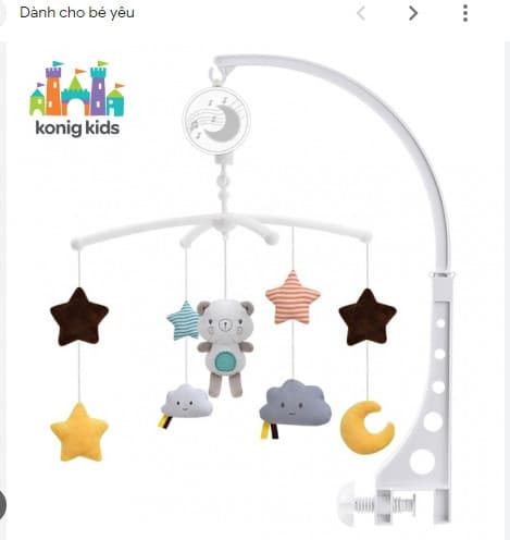 Đồ chơi treo nôi cũi phát nhạc xoay 360 độ Konig Kids 1021 KK 63605A