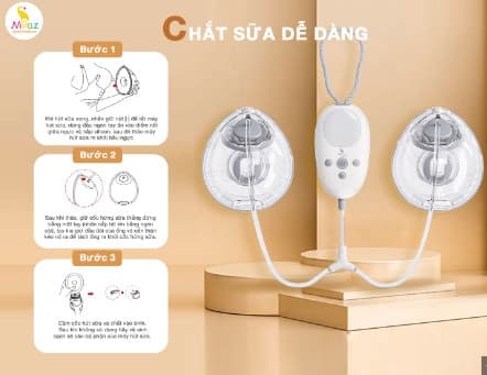 Máy hút sữa điện đôi Moaz BéBé MB-075