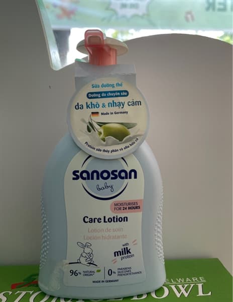 Sữa dưỡng thể Sanosan Baby care lotion 200ml