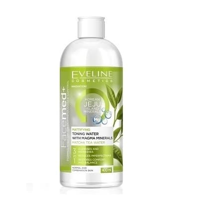 NƯỚC HOA HỒNG KIỀM DẦU VỚI KHOÁNG CHẤT MAGMA FACEMED + EVELINE 400ML