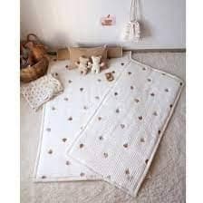 Thảm Cotton thêu gấu - Size S