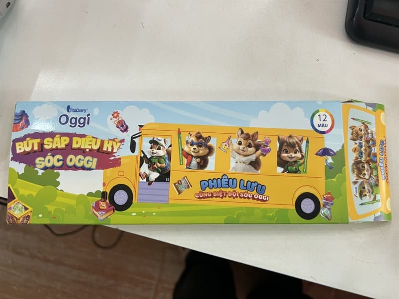 Bút màu sáp sóc Oggi ver 3