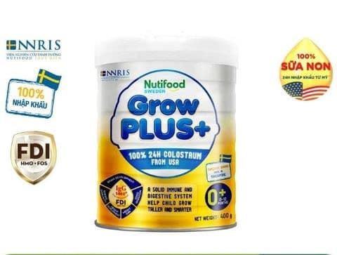 Sữa bột Nutifood GrowPlus sữa non 24H 0+ 400g