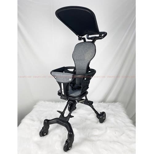 Xe đẩy 520 Đen đệm +mái kiện 6 (21-23kg)