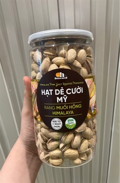 Hạt dẻ cười rang muối hồng Smile Nuts 475g