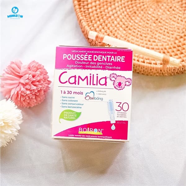 Muối uống giảm khó chịu khi mọc răng Camilia