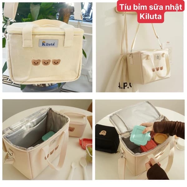 Túi bỉm sữa giữ nhiệt Kiluta
