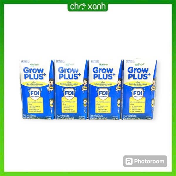 Sữa nước Nutifood GrowPlus+ xanh nhạt Tiêu hóa 1+ 110ml (002250)