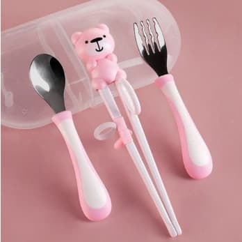 Bộ thìa muỗng nĩa hình chú gấu