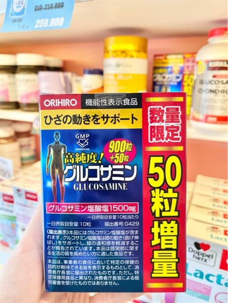 TPCN Viên uống bổ sung xương khớp Glucosamin 1500mg Orihio 950v