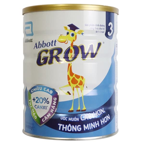 Sữa bột Abbott Grow 3 900g (1-2y)