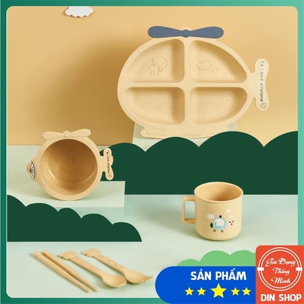 Bộ khay ăn 6 món máy bay