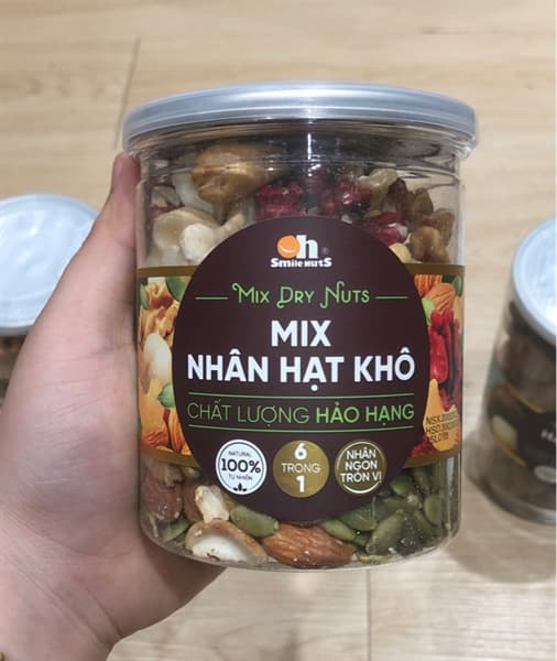 Nhân hạt khô Smile Nuts 5 loại hạt 255g