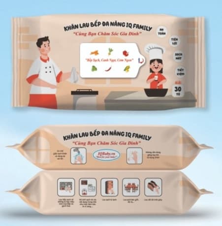 Khăn Lau Bếp Đa Năng IQ Family (1T / 24b)