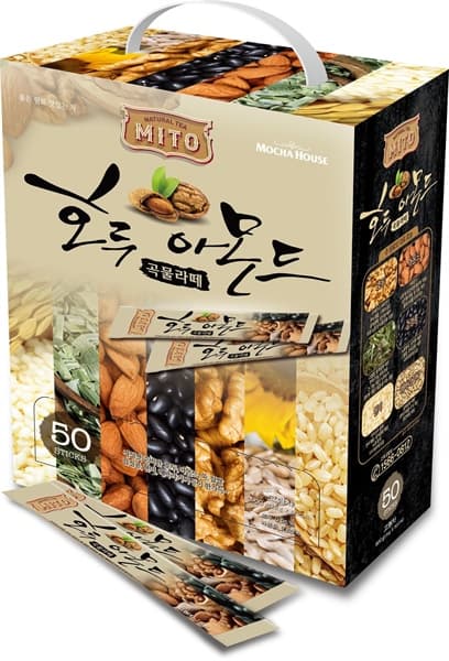 Trà Latte Mito ngũ cốc hạnh nhân óc chó hộp 50 gói