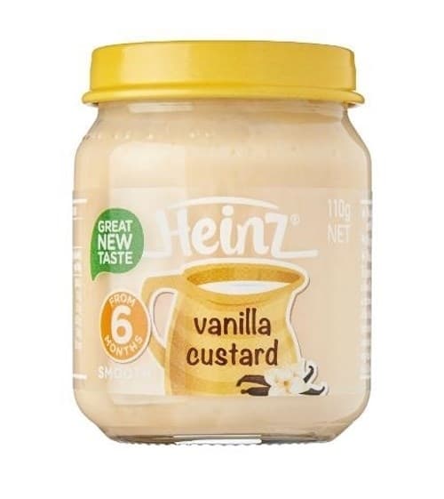HOA QUẢ NGHIỀN HEINZ VỊ CUSTARD VANI DÀNH CHO BÉ TỪ 6 THÁNG TUỔI