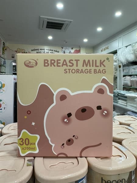 TÚI TRỮ SỮA GB 200ml CÓ VÒI - 30 miếng