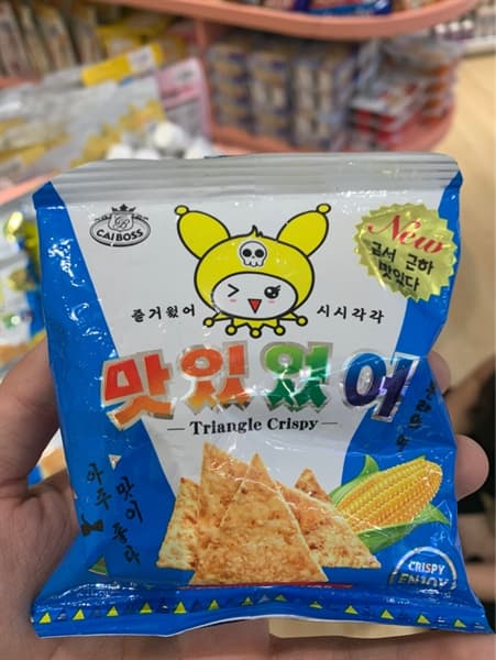 Bánh snack tam giác HQ bắp 25g xanh dương