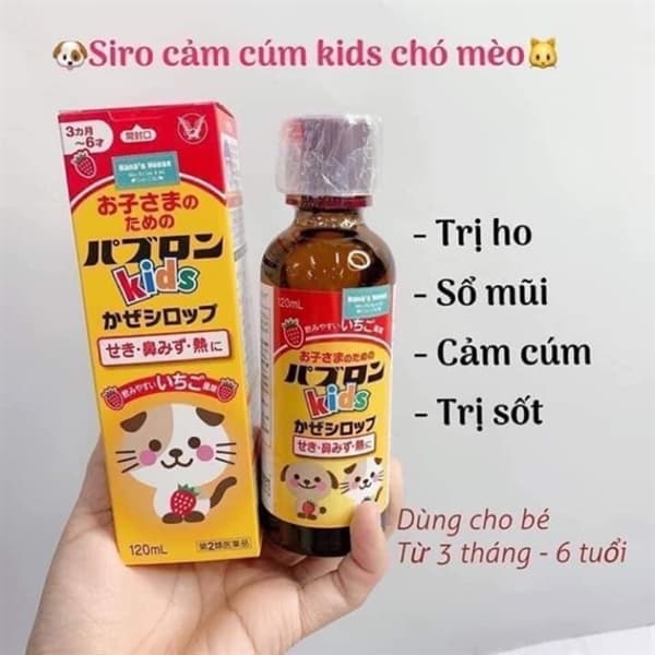Siro ho Paburon S Kids (3 tháng - 6 tuổi)