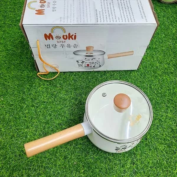 Moonki_Nồi Quánh bột lõi thép có nắp Mooki
