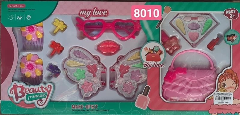 8015A HỘP TRANG ĐIỂM PHẤN, MÓNG TAY, TÚI XÁCH, MẮT KIẾNG, CÀI TÓC, TRƯỢNG NGÔI SAO