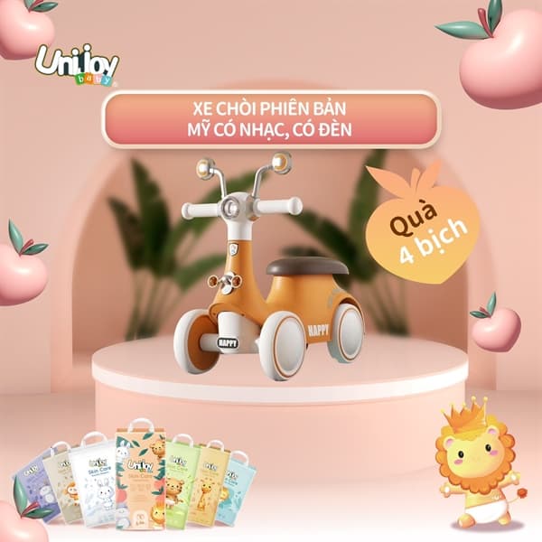 KM Tã Unijoy Skin - Xe chòi Mỹ S-1 (4 bịch)