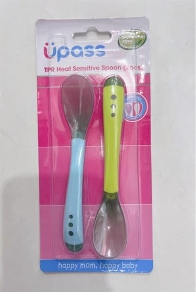 THÌA ĂN CẢM ỨNG NHIỆT TPR UPASS 2 CHIẾC /VỈ UP3022W THÁI LAN
