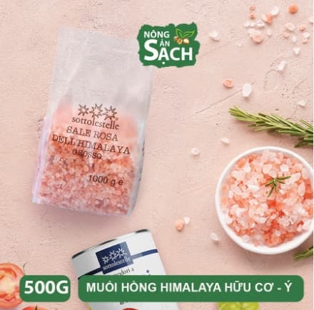 Hạt Muối hồng Himalaya 500g Sottolestelle