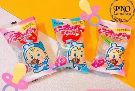 Kẹo vị sữa Furuta hình núm ty