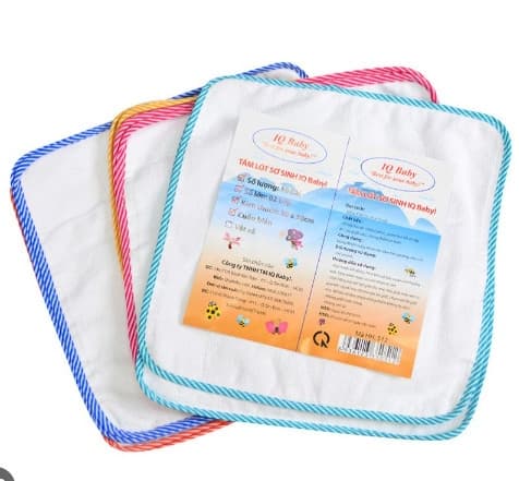 Tấm lót SS cuốn biên IQ Baby 30x30 (10c/bịch)