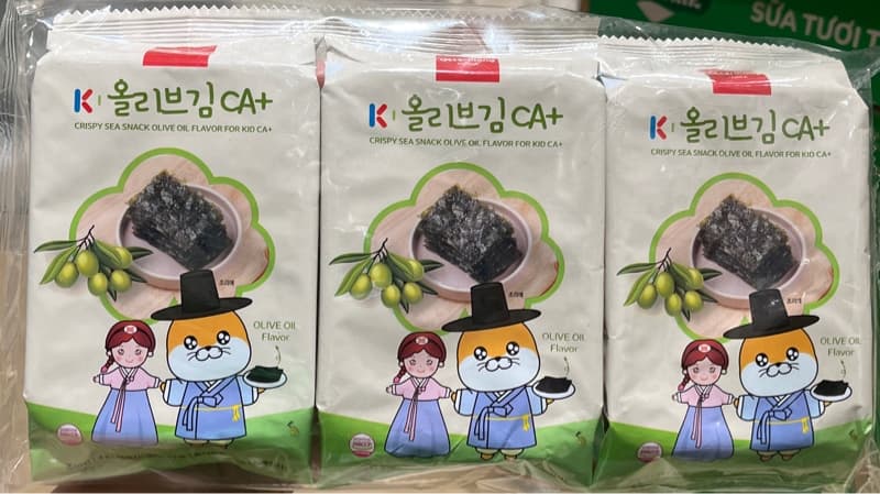 Rong biển Vị Oliu (3 Gói/Lốc)- Đỏ