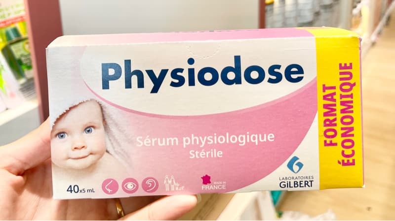Nước muối Sinh lý Physiodose pháp (Hồng) (5ml)