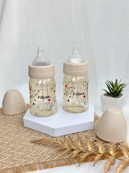 Bình sữa Hibee PPSU 170ml núm size 0+