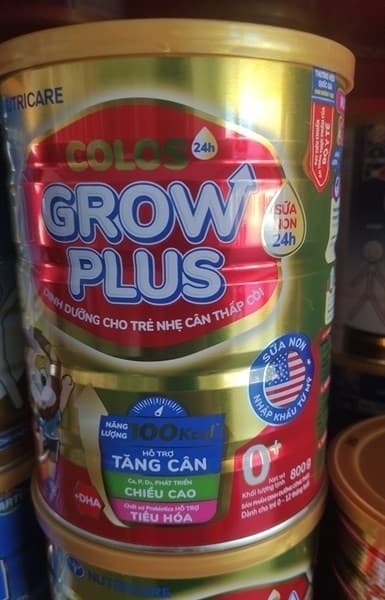 Sữa bột Colos 24h Grow Plus 0+ 800gram