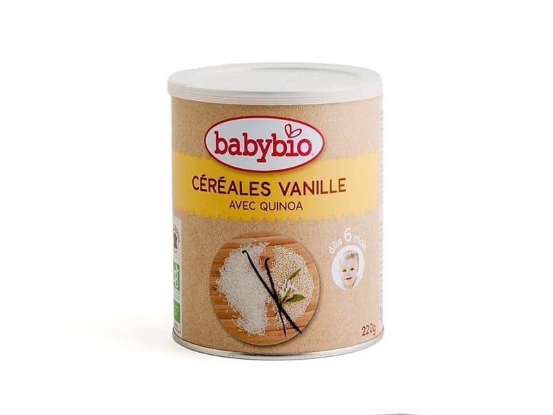 Bột Babybio Ngũ Cốc Vani hữu cơ 6m+ 220g