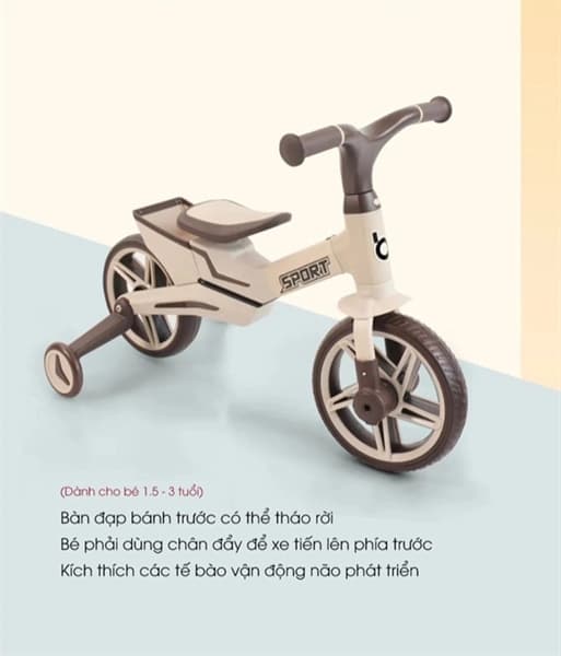 Xe 3 bánh đa năng 3in1 (BBH 232): (1c/1t)