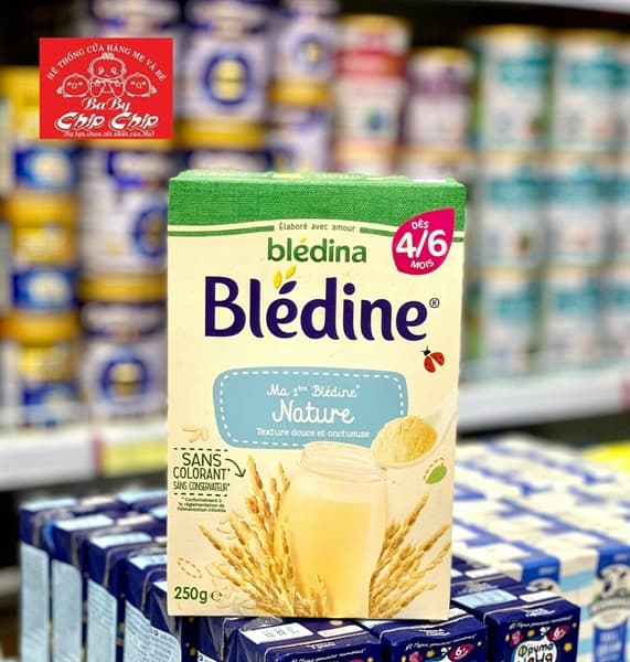 Bột pha sữa Bledina vị tự nhiên 4/6m (250g)