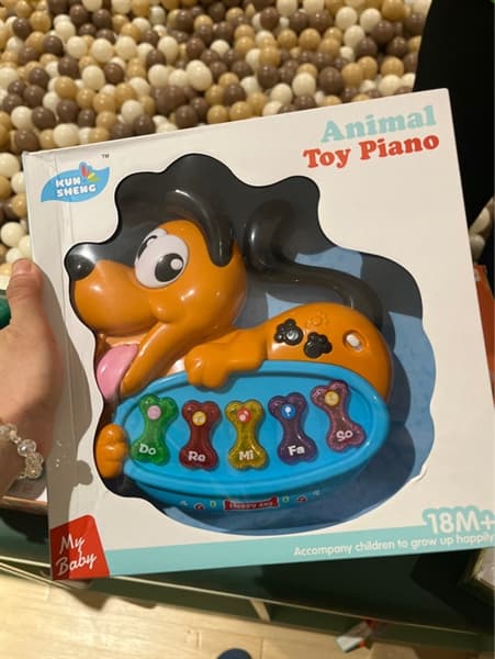 HỘP ĐÀN ORGAN (PIANO) PIN NHẠC ĐÈN CHÓ ANIMAL TOY PIANO