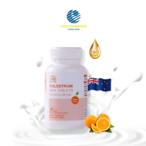 Colostrum Milk tablets Orange Flavour -60 viên